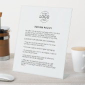 Retourbeleid met uw eigen Logo Reclamebord Met Voetstuk (Insitu)