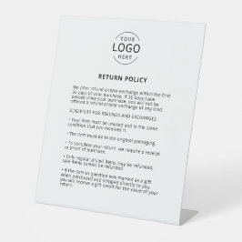 Retourbeleid met uw eigen Logo Reclamebord Met Voetstuk