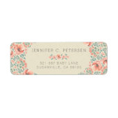 Retouretiket |  Bloemen Storybook Etiket (Voorkant)