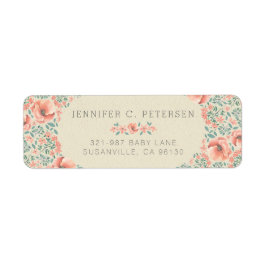 Retouretiket |  Bloemen Storybook Etiket