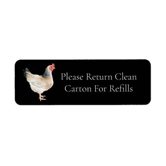 Retourkartonnen Eierdoos Label (Voorkant)