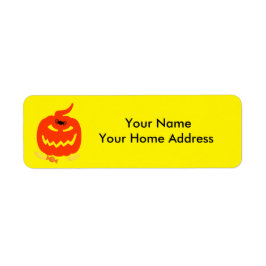 Retourlabel Adreslabel met Halloween Thema Etiket