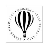 Retourlabel heteluchtballon zelfinktende stempel (Design)