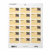 retourlabel mopshond etiket (Full Sheet)