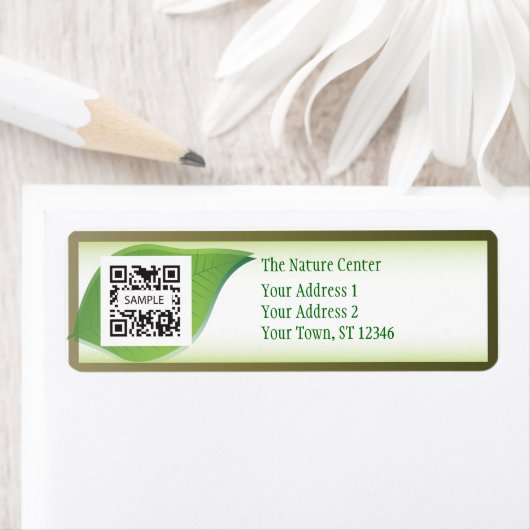 Retourlabel Sjabloon Natuur Center Etiket (Insitu)