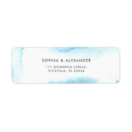 Retourlabel voor een moderne bruiloft. etiket