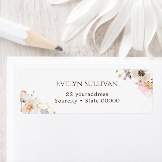 Retourlabel voor gedroogde bloemen etiket (Insitu)