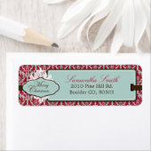 Retourlabel voor kerstbrocade etiket (Insitu)