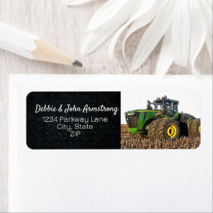 Retourlabel voor zware apparatuur tractor Boerderi Etiket