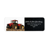 Retourlabel voor zware apparatuur tractor Boerderi Etiket (Voorkant)