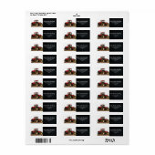 Retourlabel voor zware apparatuur tractor Boerderi Etiket (Full Sheet)