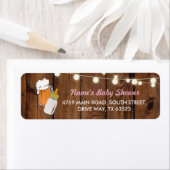 Retourlabels baby shower Brouwen Bierbrouwen Etiket (Insitu)