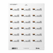 Retourlabels voor al je vrienden etiket (Full Sheet)