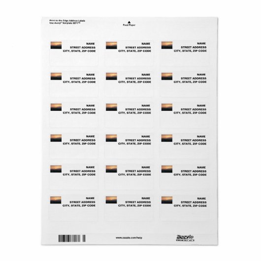 Retourlabels voor al je vrienden etiket (Full Sheet)