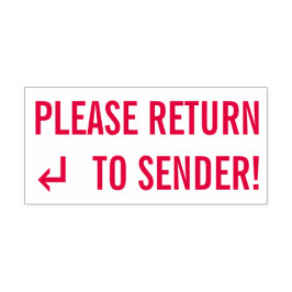 "RETOURNEER AAN AFZENDER!" Stempel