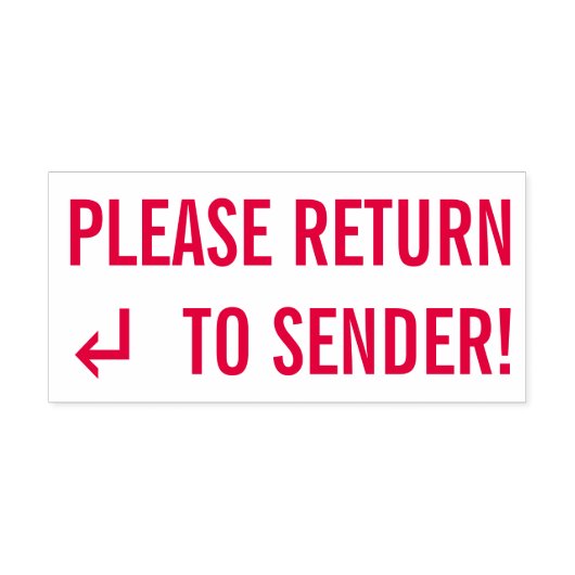 "RETOURNEER AAN AFZENDER!" Stempel (Design)