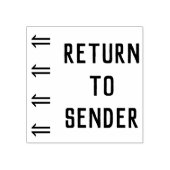 "RETOURNEER AAN AFZENDER" Stempel (Afrduk)