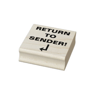 "RETOURNEER AAN AFZENDER!" Stempel
