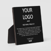 Retourwinkels/Boutique Return Policy Sign Fotoplaat (Voorkant)