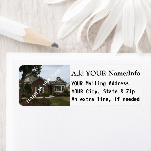 Retourzending Adresetiketten, voor enveloppen Etiket (Insitu)