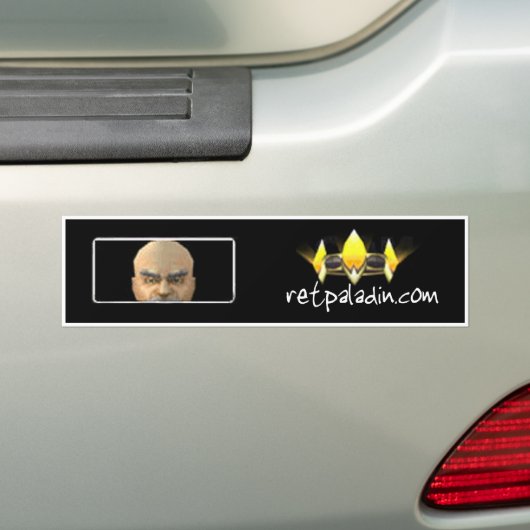 RetPaladin.com Bumpersticker (Op auto)