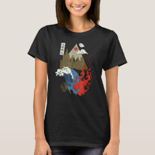 retrant vier elementen Japanse esthesie T-shirt