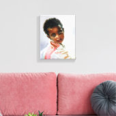 Retrato de niño canvas afdruk (Insitu (Woonkamer))
