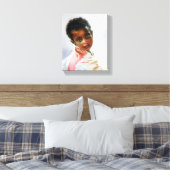 Retrato de niño canvas afdruk (Insitu (Slaapkamer))