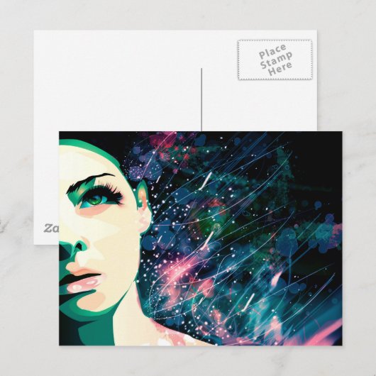 Retrato-kopie Briefkaart (Voorkant / Achterkant)