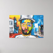 Retrato Urbano Colorido Canvas Afdruk (Voorkant)