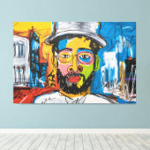 Retrato Urbano Colorido Canvas Afdruk (Insitu (Houten vloer))