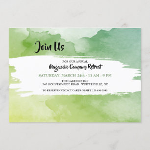 Retreat Corporate Invitation Kaart