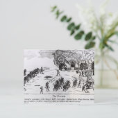 Retreat, gepubliceerd in 1775 briefkaart (Staand voorkant)