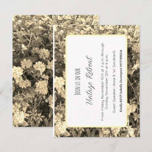 Retreat invitation (Voorkant / Achterkant)