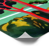 Retreat of Spirits, Kirishima Japan Vintage Travel Poster (Hoek)