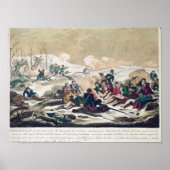 Retreat uit Moskou, gegraveerd door J. Hassell Poster (Voorkant)