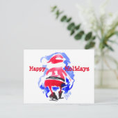 Retreat van Santa #121128 Feestdagenkaart (Staand voorkant)