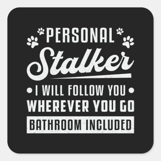 Retriever Badkamer Inclusief Hondenliefhebber Pupp Vierkante Sticker (Voorkant)