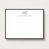 Retriever Dog Sketch Black Border Note Card Kaart