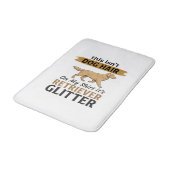 Retriever Glitter Grappige Hond Liefhebber Vintage Badmat (Gekanteld)