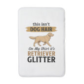 Retriever Glitter Grappige Hond Liefhebber Vintage Badmat (Voorkant Verticaal)