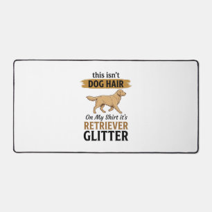 Retriever Glitter Grappige Hond Liefhebber Vintage Bureaumat