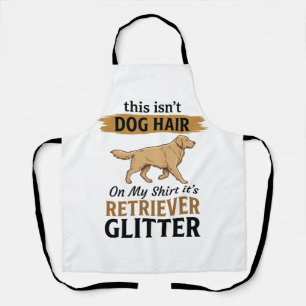 Retriever Glitter Grappige Hond Liefhebber Vintage Schort