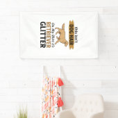 Retriever Glitter Grappige Hond Liefhebber Vintage Spandoek (Insitu)