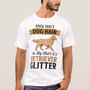 Retriever Glitter Grappige Hond Liefhebber Vintage T-shirt