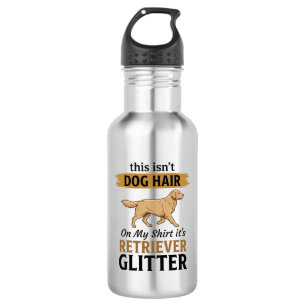 Retriever Glitter Grappige Hond Liefhebber Vintage Waterfles