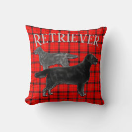 Retriever Honden Op Plaid Kussen