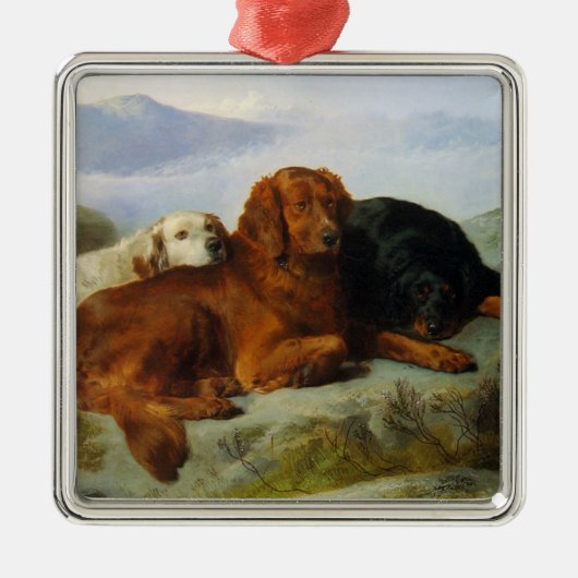 Retriever, Irish and Gordon Setter Print Ornament (Voorkant)