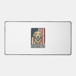 Retriever Vader Vintage Hond Vlag Shirt Ontwerp_1 Bureaumat