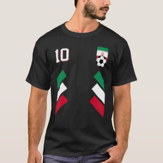 Retro10 Iran Football Iraanse Soccer Iran Flag T-shirt